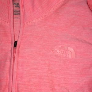 peach NORTH FACE midzip